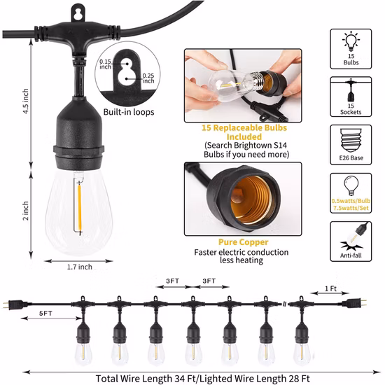 クリスマス装飾照明装飾ランプホーム屋外飾りウェディングパーティースポットライト妖精装飾 LED 電球ストリングライト