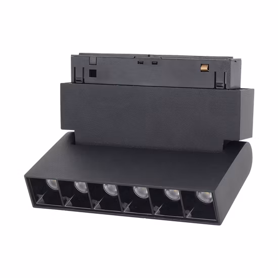 調整可能なビーム角度変更可能な凹型 12 ワット COB スポットライト 48 V リニア磁気トラック ライト システム